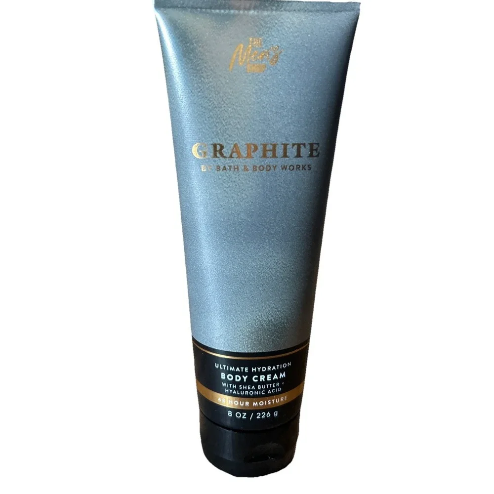 BATH & BODY WORKS GRAPHITE MEN'S COLLECTION (2025) PRESENTATION BODY CREAM 8OZ‎